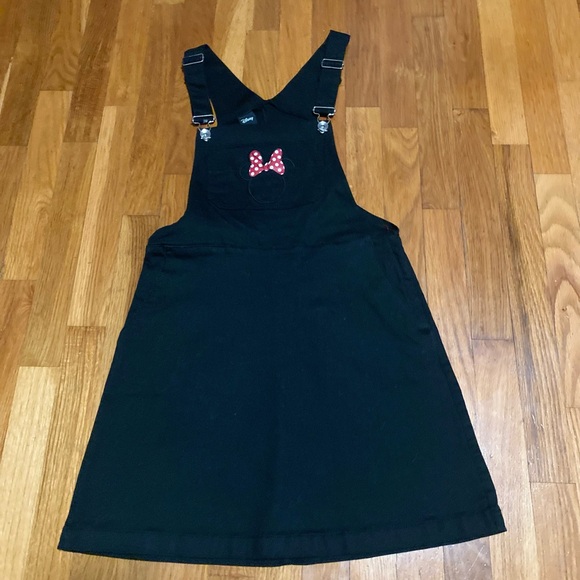 Disney Dresses & Skirts - Disney black jean bib, dress size small